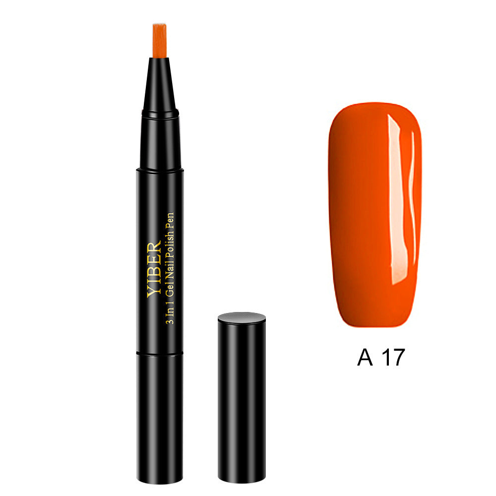 3 In 1 Gel Nail Varnish Pen Glitter One Step Nail Art Gel Polish Hybrid 3 In 1 Gel Nail Varnish Pen Glitter One Step Nail Art Gel Polish Hybrid